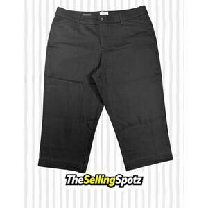 St John’s Bay Black Bermuda Shorts Women’s Size 14 / UK 18 / EU 46 StretchCotton